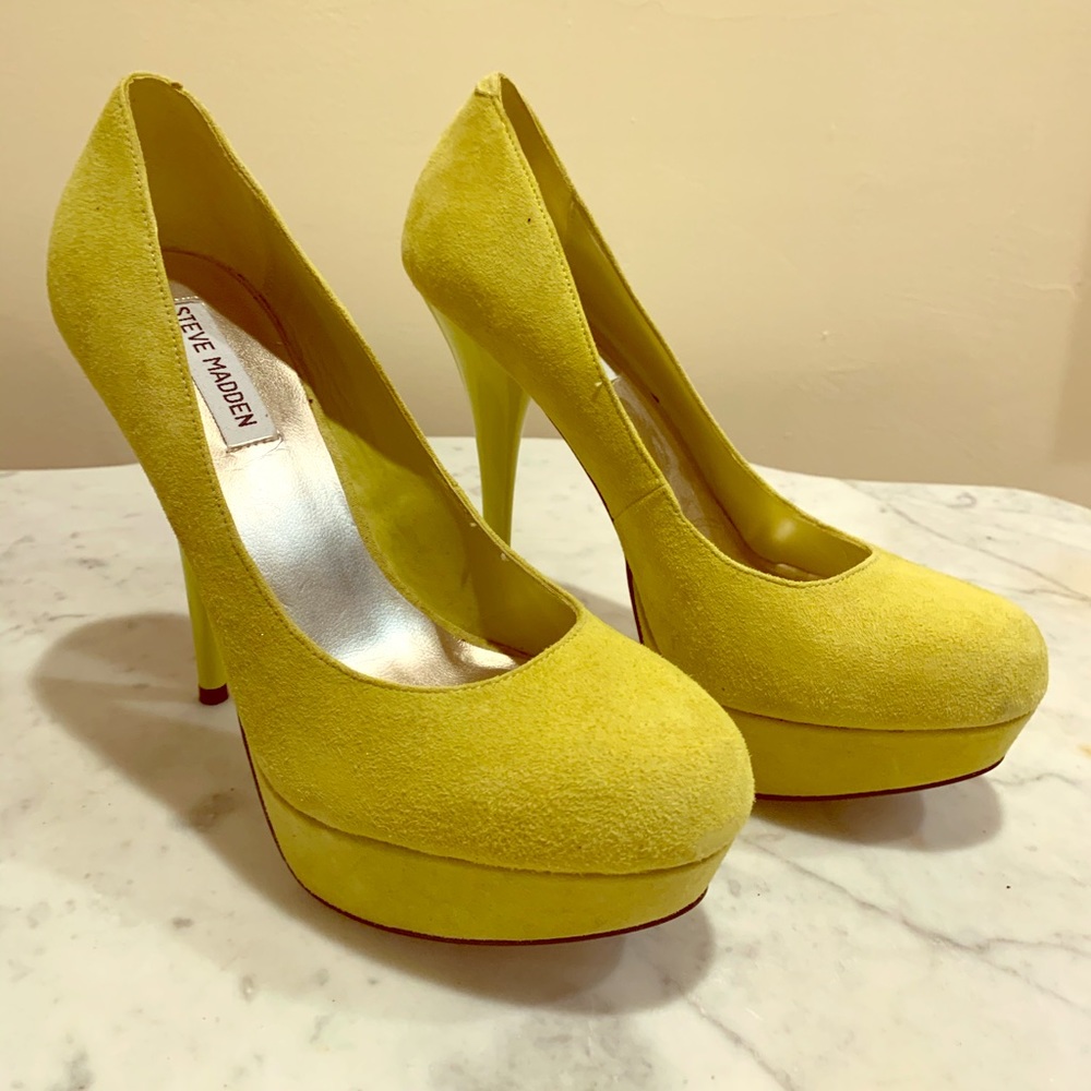 Steve Madden Suede Platform Heels